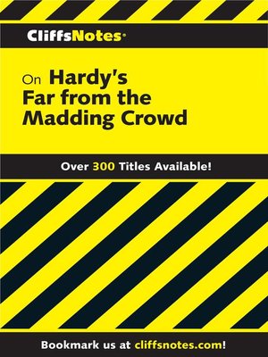 cover image of CliffsNotes on Hardy's Far from the Madding Crowd